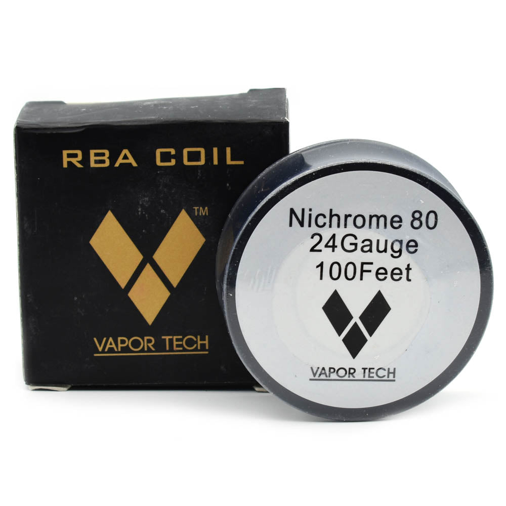 Vapor Tech RBA Coil - Nichrome 80 Wire 24 Gauge / 100 ft.