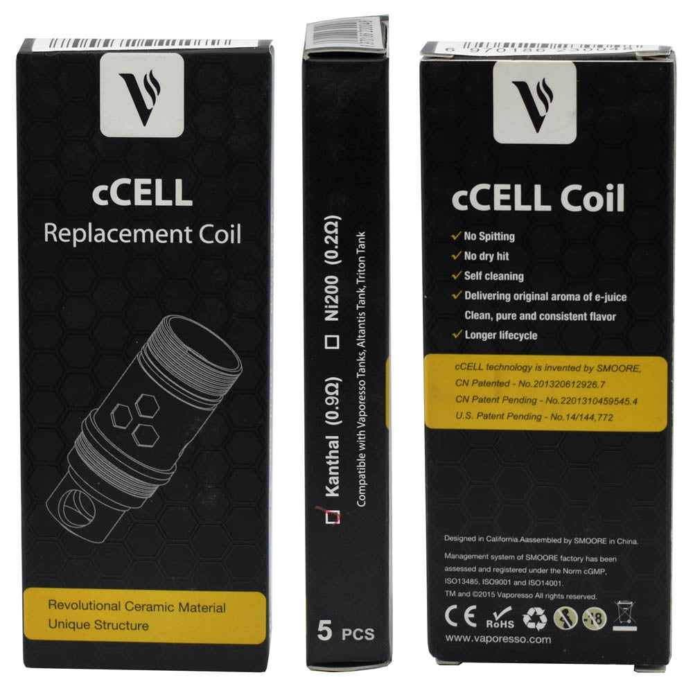 Vaporesso cCELL 0.9 Ohm Kanthal Coils / 5 pack