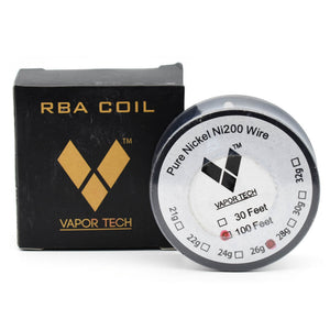 NI 200 Pure Nickel Wire 26g RBA Coil - 100 Ft