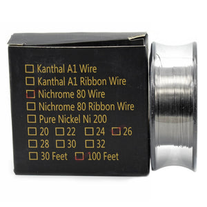 26g Nichrome 80 Wire RBA Coil - 100 Ft