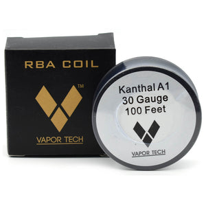 Kanthal A1 Wire 30g RBA Coil - 100 Ft