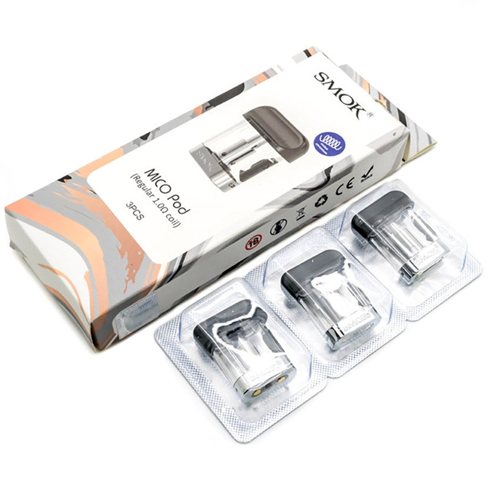 SMOK MICO Pod (Nickel Chromium Regular 1.0 ohm Coil) / 3-Pack