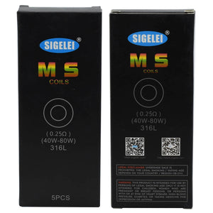 Sigelei MS 0.25 Ohm Coils / 5 pack